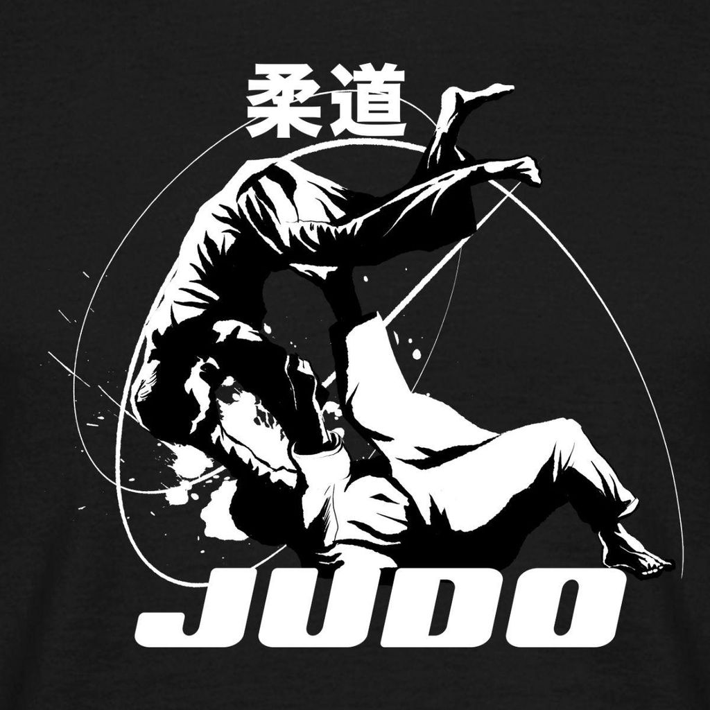 Spreadshirt Judo Throw Kampfkunst Mit Kanji Männer T-Shirt, L, Schwarz