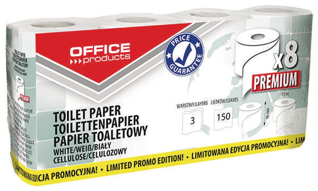 Office Products Premium Toilettenpapier 3w /8 Rollen/ Produktbild 