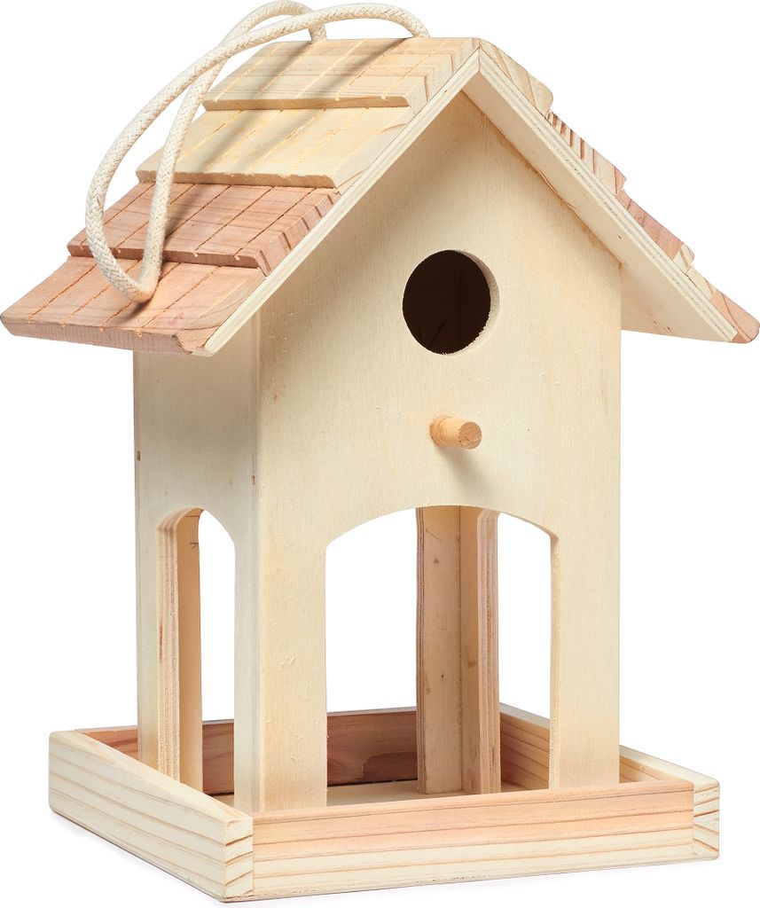 VBS Futterhaus "Woody", Sperrholz/Kiefernholz, ca. Produktbild 