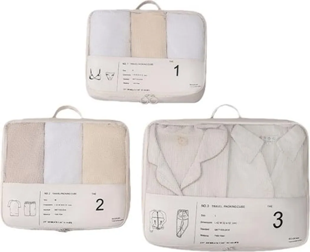 6 Poches Rangement Voyage INF pour Valise - Organisateur Bagages