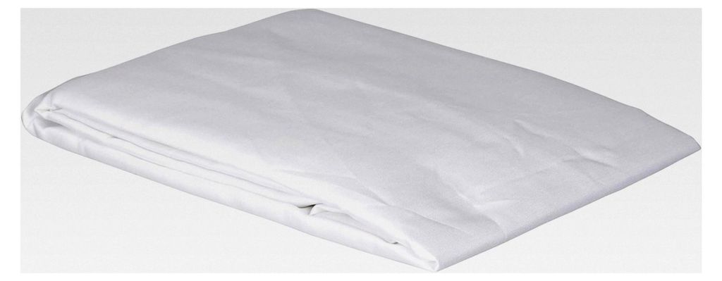 Kissenhülle für Nackenrolle, Satin, Baumwolle, 43 x 230 cm, Weiß