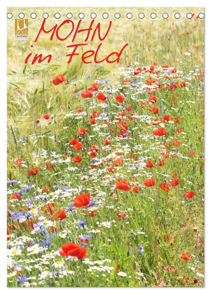 Mohn im Feld (Tischkalender 2027 DIN A5 hoch), CALVENDO Monatskalender
