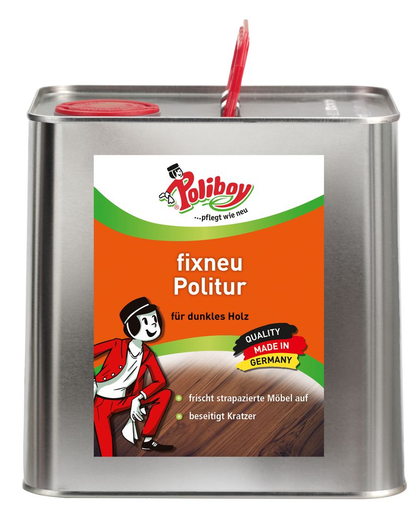 Poliboy Fixneu Möbel Politur Dunkel - Inhalt 2,5L, Produktbild 