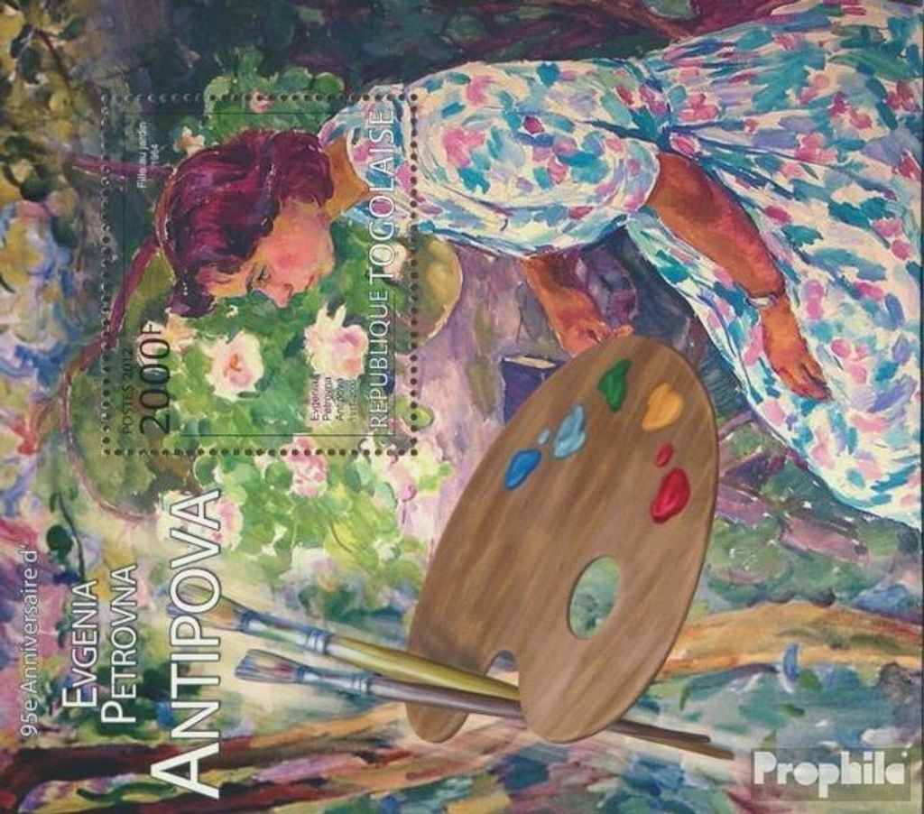 Briefmarken Togo 2012 Mi Block 724 (kompl. Ausgabe) postfrisch Evgenia Petrovna Antipova (1917-2009)