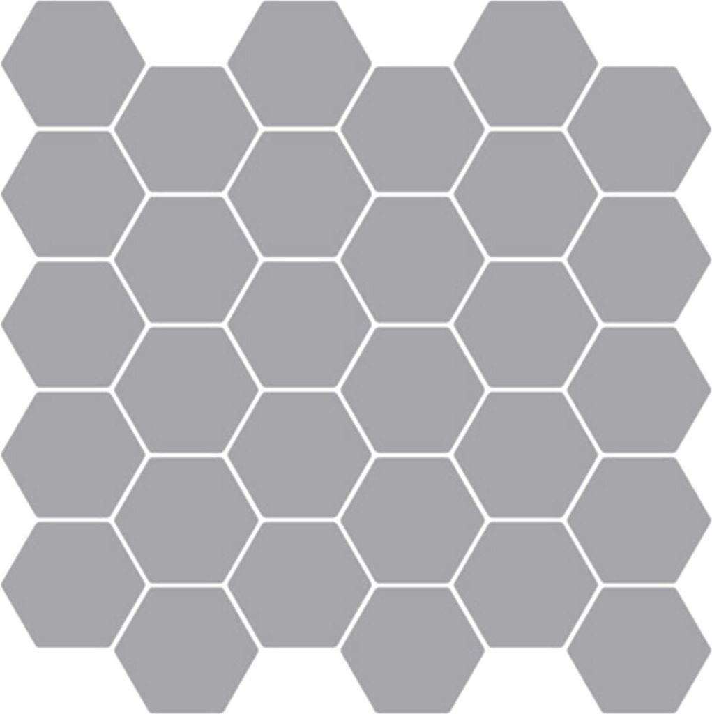 vidaXL Sechseckige Fliese 10 pcs Grau 30 x 30 cm Polyurethan und PET