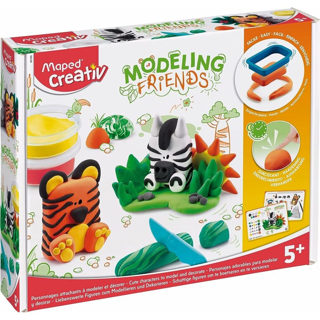 Maped Creativ Modellier-Set MODELING FRIENDS "WILD"