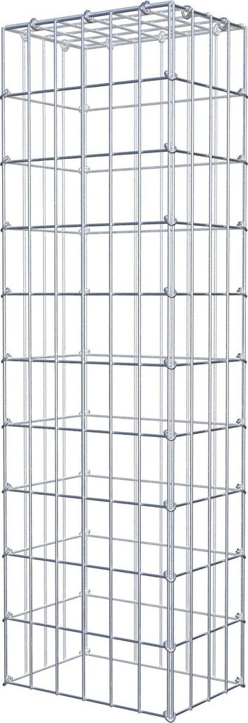 Anbaugabione Typ 3 100 cm x 20 cm x 30 cm (L x H x T), Maschenweite 5 cm x 10 cm, C-Ring