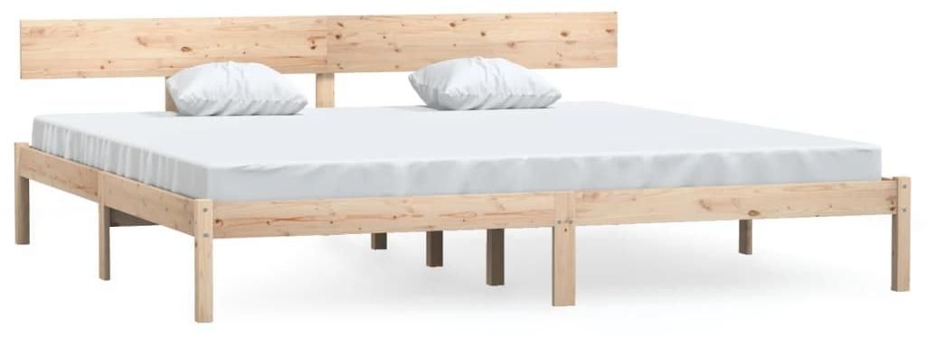 vidaXL Massivholzbett Kiefer 180x200 cm Produktbild 