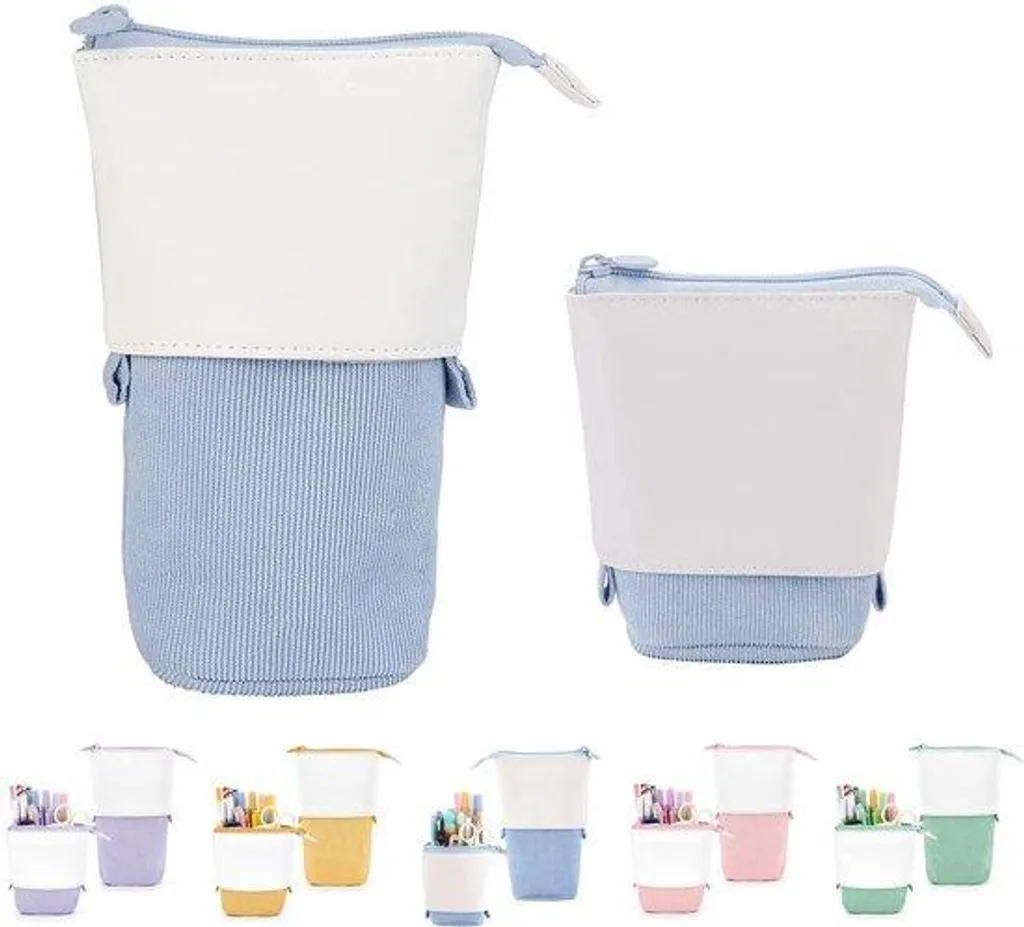 Trousse à crayons extensible pour enfants au design ergonomique 2-en-1