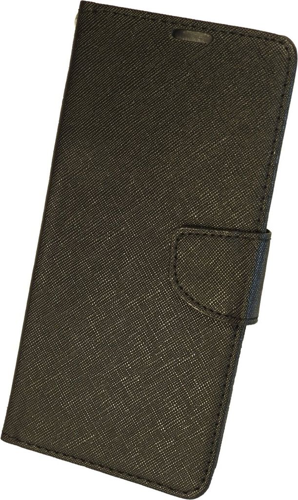 Buch Tasche Fancy kompatibel mit iPhone 14 Handy Hülle Etui Brieftasche Schutzhülle mit Standfunktion, Kartenfach Schwarz