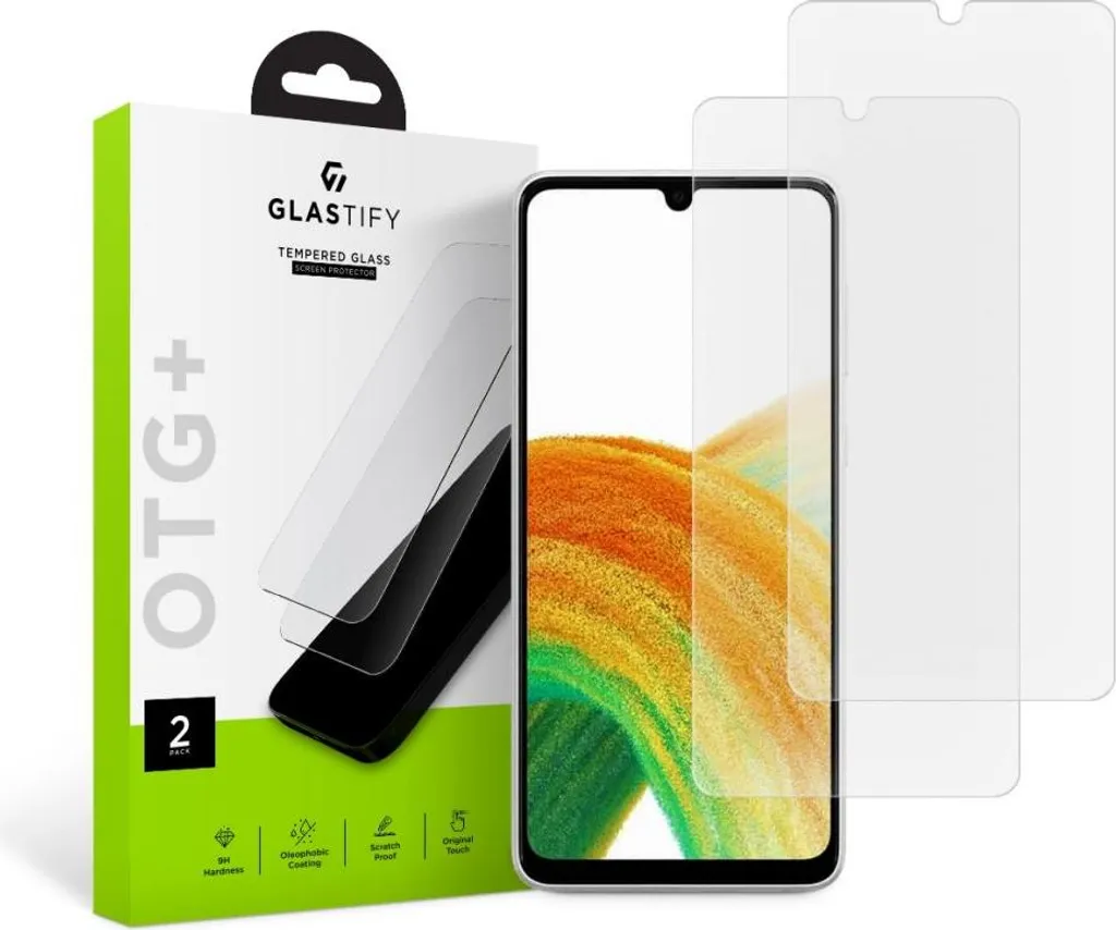 Offerta 2 Pezzi Glastify OTG+ Samsung Galaxy A33 5G Vetro Temperato - 1