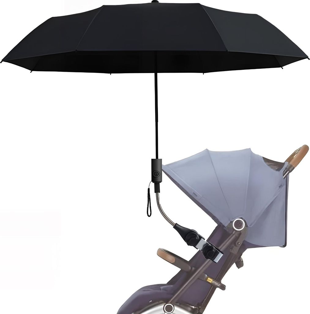 Kinderwagenschirm,Verstellbarer Sonnenschirm für den Strand,Sonnenschirm,Angelschirm,Sonnenschirm,Universalschirmzubehör,Stuhl,90 cm