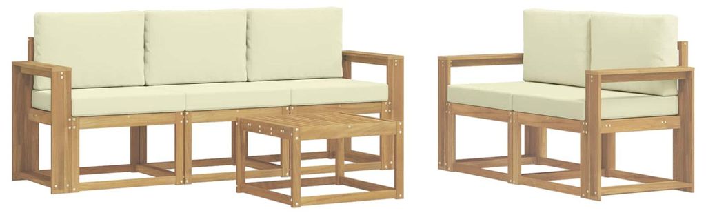 vidaXL Outdoor-Sofagarnitur 6 pcs