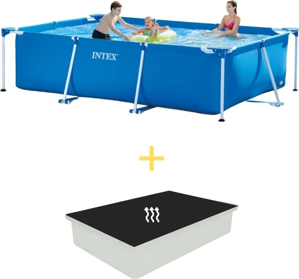 Piscina Intex Frame - 300 x 200 x 75 cm - Inclusa vela solare
