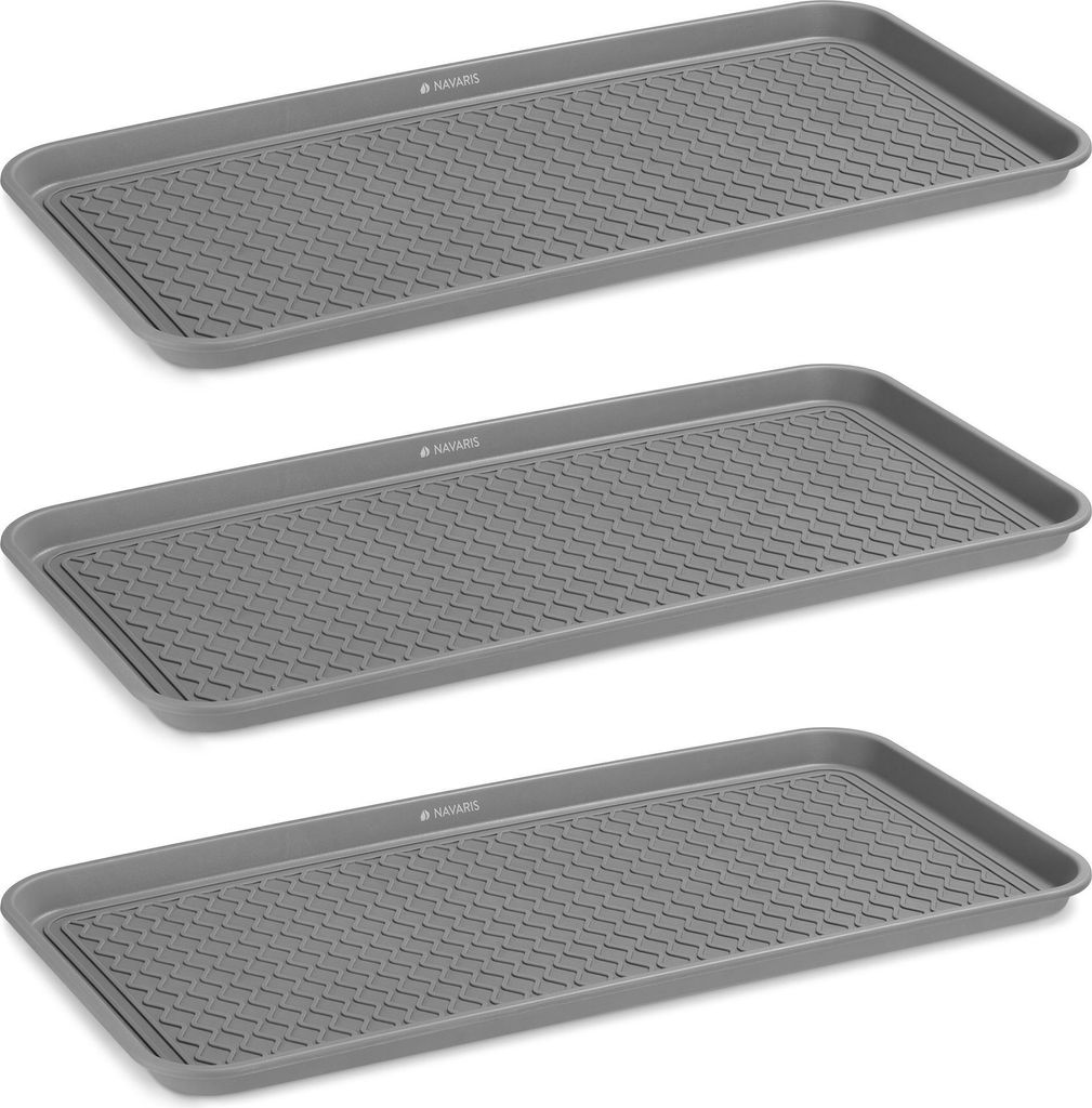 Navaris Schuhablage Schuhabtropfschale - 3x Schuhmatte Produktbild 