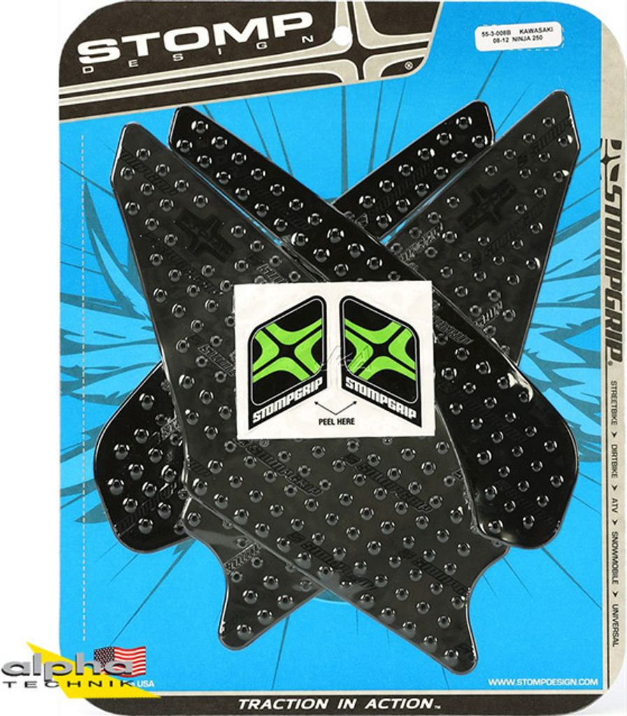 Stompgrip schwarz, Kawasaki Ninja 250R, 2008-12 Ninja 250 R Produktbild 
