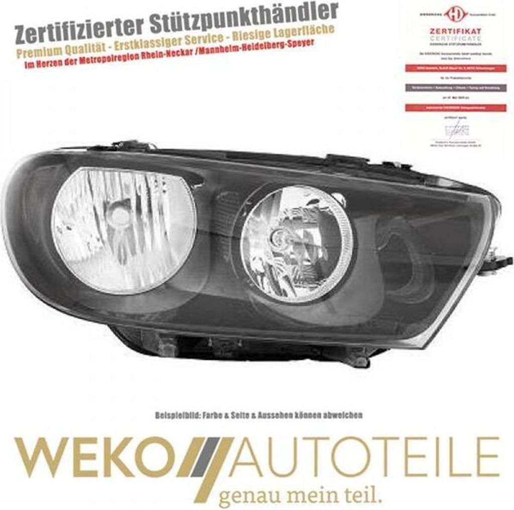 Scheinwerfer rechts DIEDERICHS 2251980 für VW