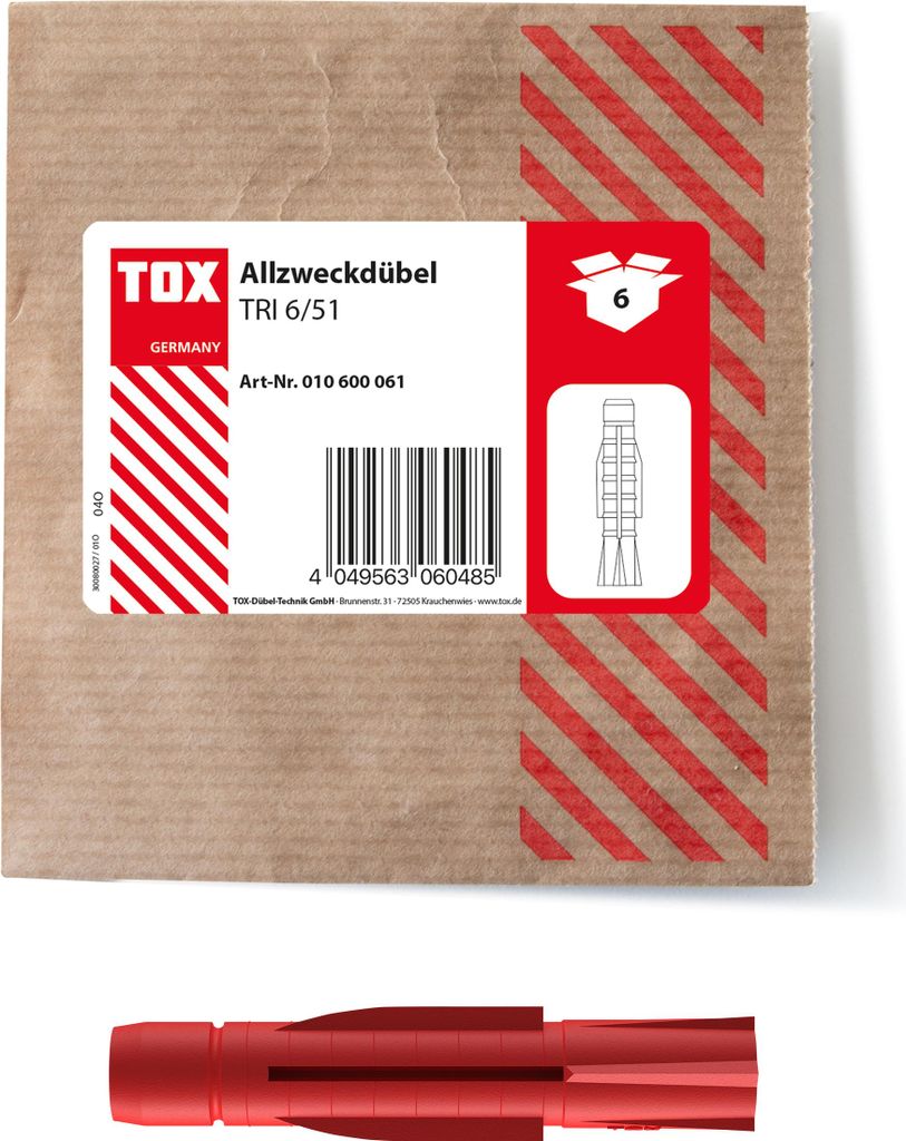 TOX Allzweckdübel Tri 6x51 mm (6 Stk.)