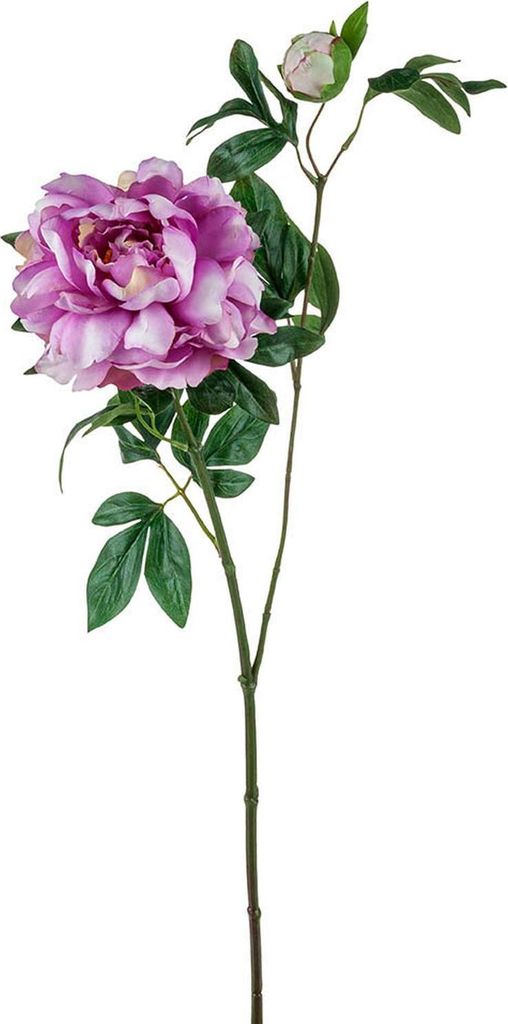 artplants.de Künstlicher Zweig Pfingstrose ZEXLIN, lila-rosa, 70cm - Kunst Pfingstrosenzweig