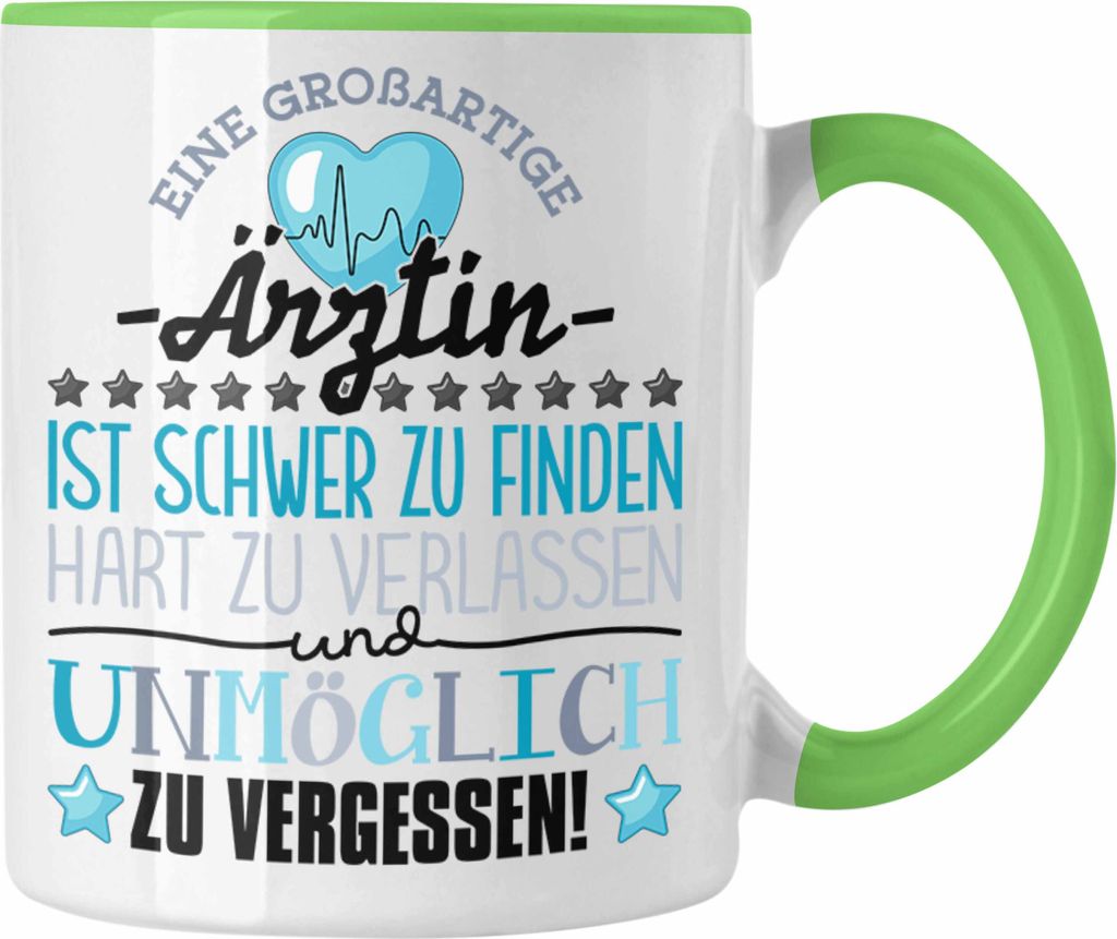 Trendation - Ärztin Abschied Tasse Abschiedsgeschenk Spruch Produktbild 