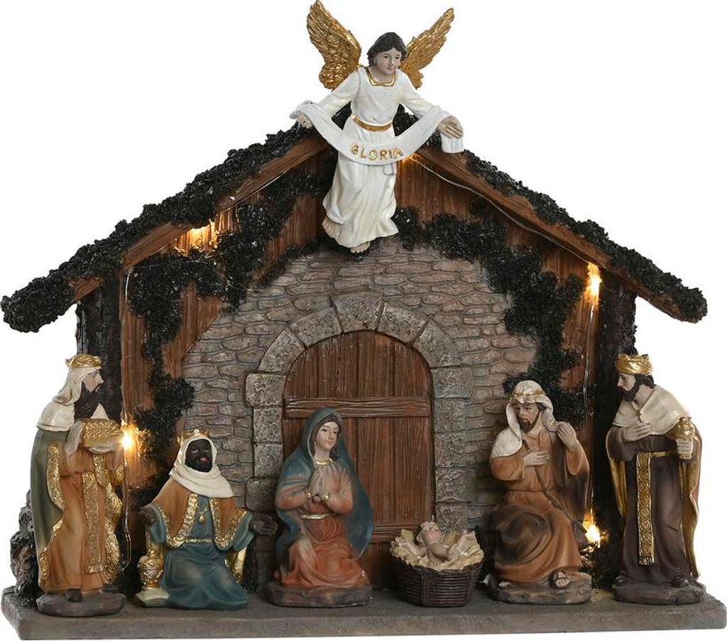 Weihnachtskrippe Home ESPRIT Bunt Harz