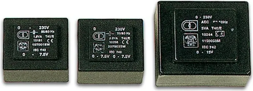 Transformateur alimentation 2x9V 12VA pour montage électronique et PCB