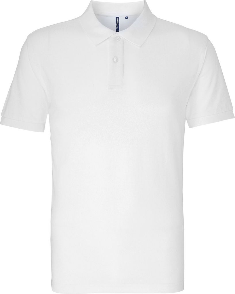 Asquith & Fox Herren Polo-Shirt, Kurzarm RW3471 (5XL) (Weiß)