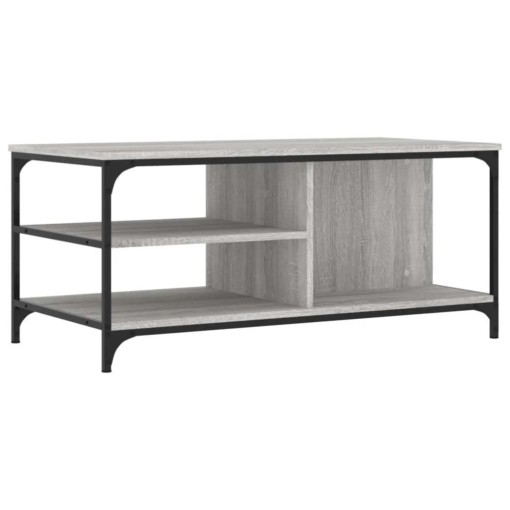Tavolino Salotto Grigio Sonoma 100x50x45cm - Robusto e Facile Pulizia