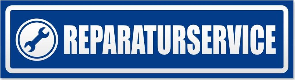 Reparaturservice invertiert Magnetschild Schild magnetisch