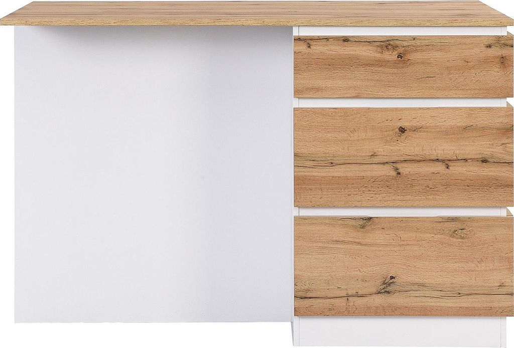 Kücheninsel mit 6 Schubladen & 4 Ablagefächern aus MDF - Produktbild 