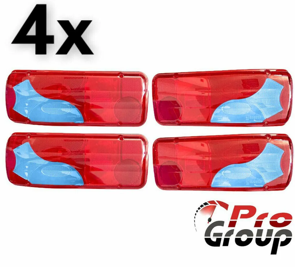 Kit Platine et Cabochon de Feu arrière Man pour Poids Lourd 4 pièces