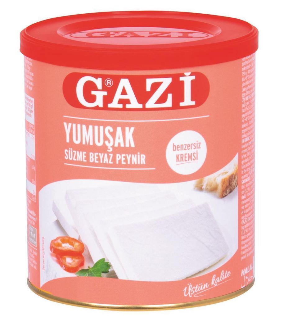 Gazi Yumusak Hirtenkäse 6x 500g Dose 55% Fett i.Tr. Kuhkäse cremiger Weichkäse