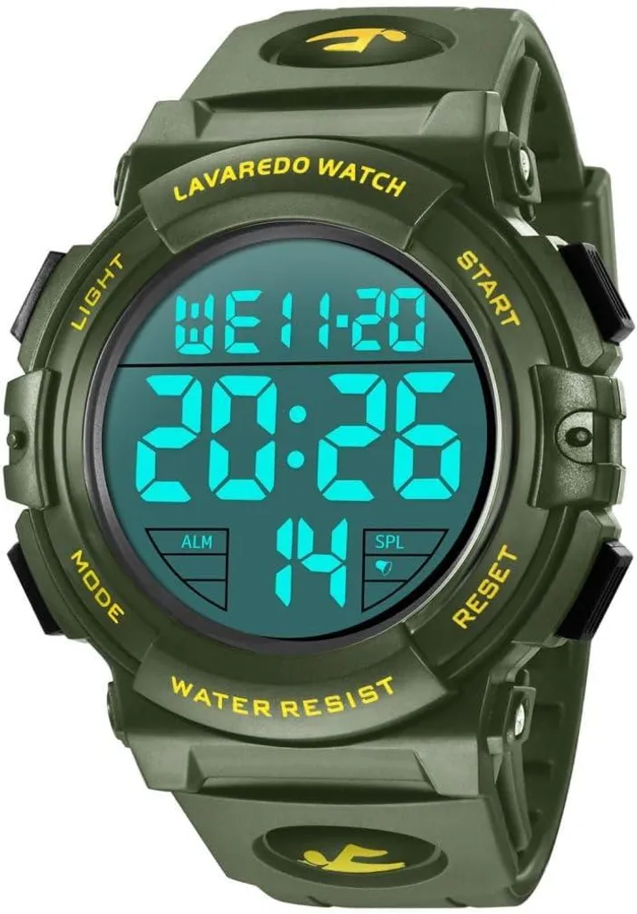 Orologio Uomo Digitale Multifunzione Sportivo - Impermeabile 5 ATM