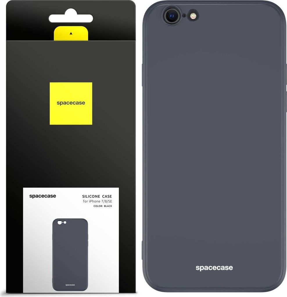 Spacecase Silikonhülle iPhone 7/8/SE schwarz