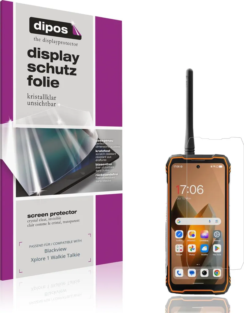 4x Pellicola Protettiva per Blackview Xplore 1 Walkie Talkie Protezione Schermo Claro Display dipos