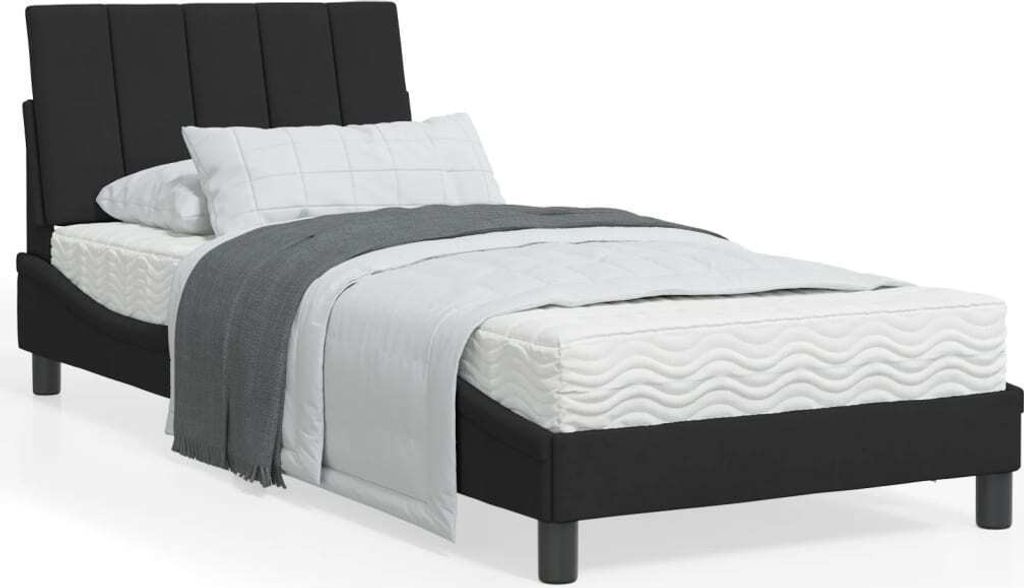 Maison Exclusive - Bettgestell ohne Matratze "Hanko" Schwarz 90x190 cm Samt