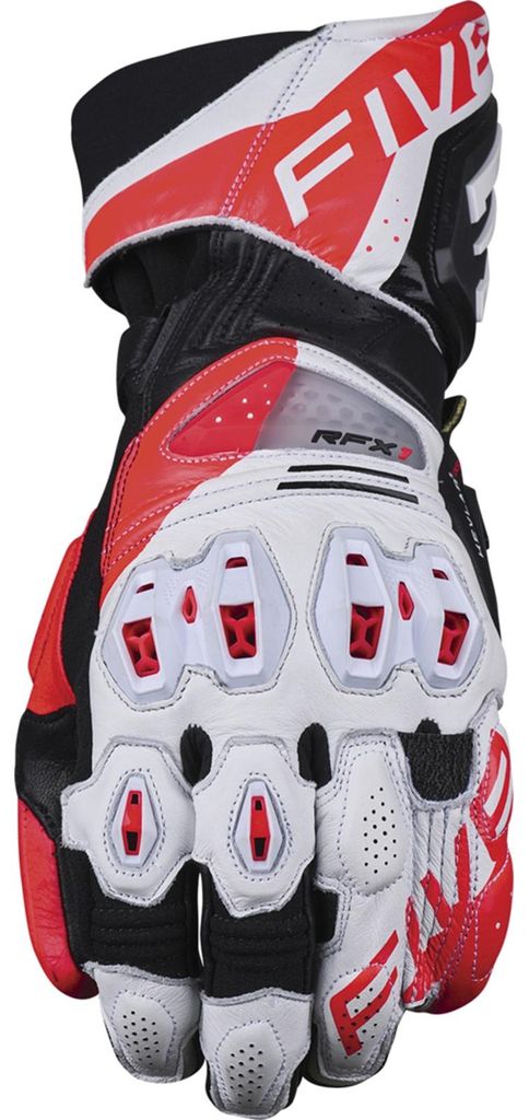Five RFX1 Evo Motorradhandschuhe Weiss / Fluo-Rot L Produktbild 