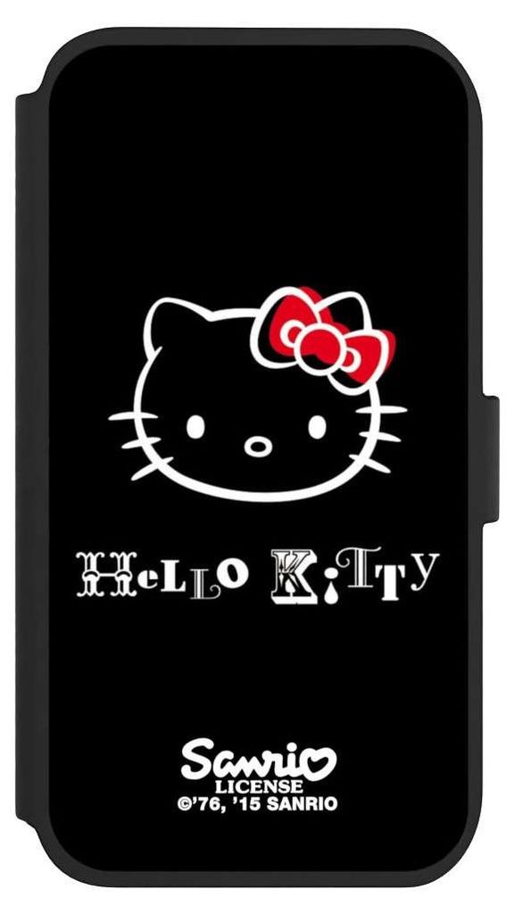 NIVOCASE Klapphülle für Apple iPhone 11 Handyhülle aus Kunst Leder NIVOflip schwarz Fanartikel Hello Kitty Kawaii