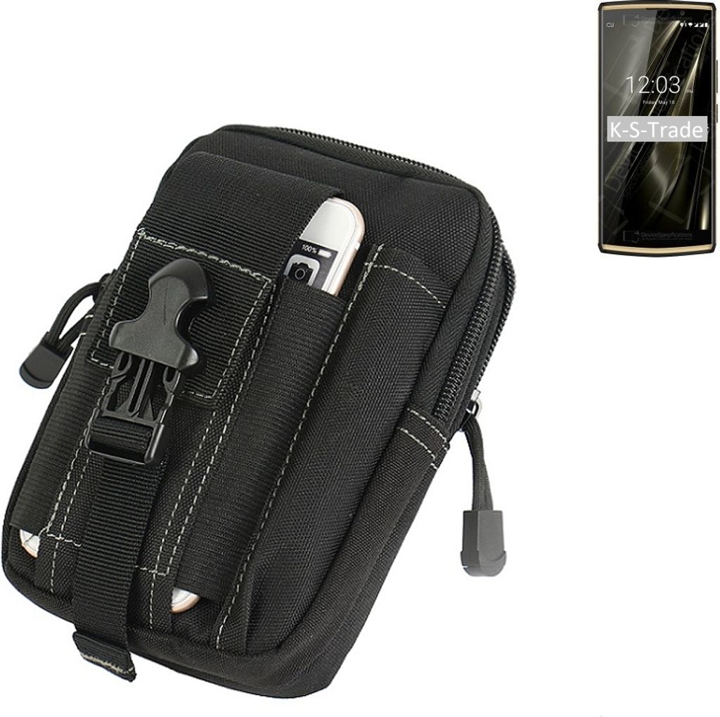 K-S-Trade Gürtel Tasche kompatibel mit Oukitel K7 Pro Gürteltasche Holster Schutz Hülle Handy Hülle Smartphone outdoor Handy-Hülle schwarz