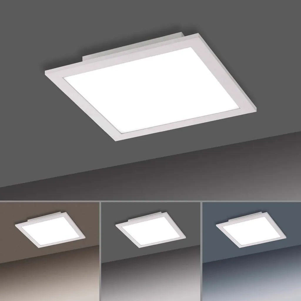 Plafonnier LED Dimmable avec Télécommande CCT Blanc 30cm - Série L30 - 11
