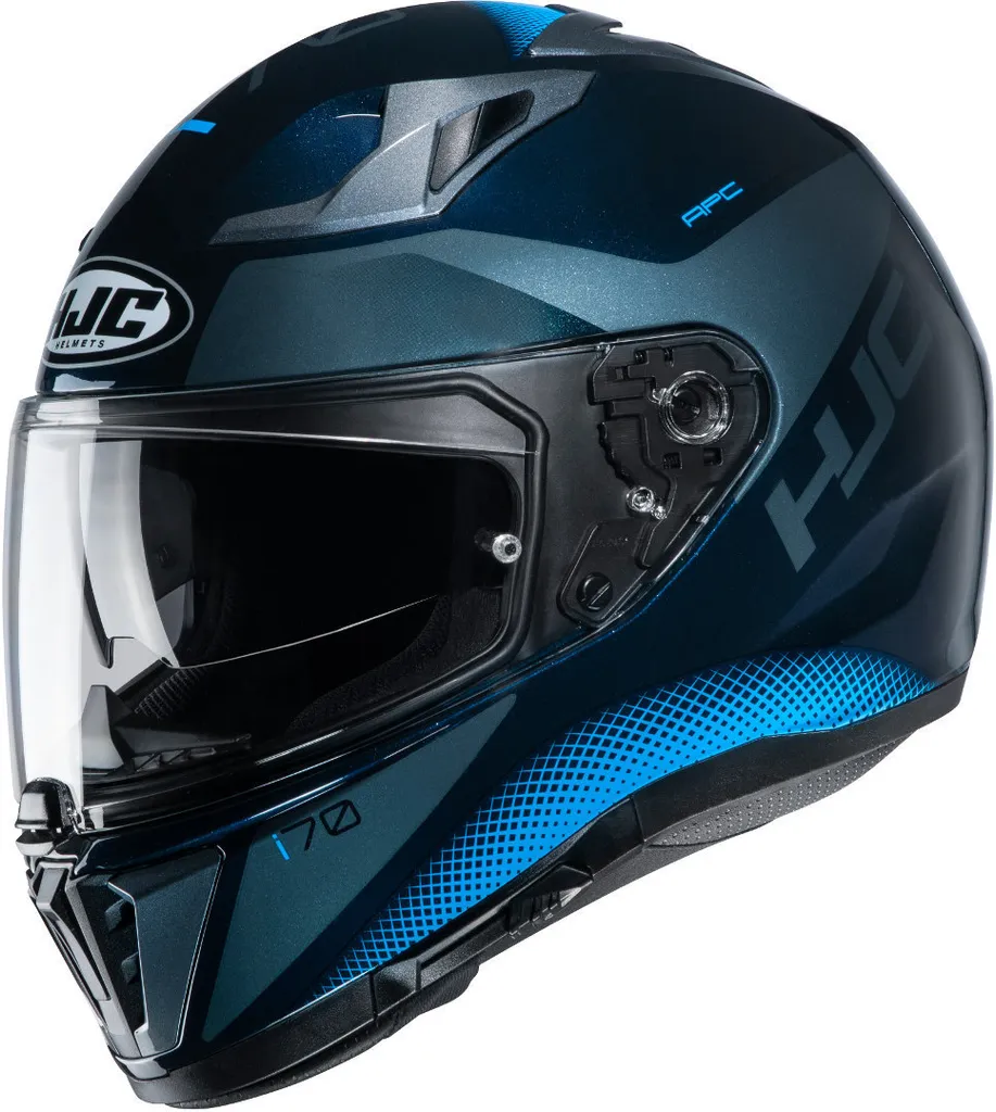 HJC i70 Tas Casque avec Écran Solaire Intégré Bleu Brillant en Taille XXL