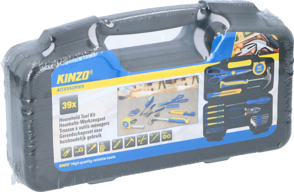 Set de 39 outils à main Edco avec coffret de rangement compact et robuste - 3