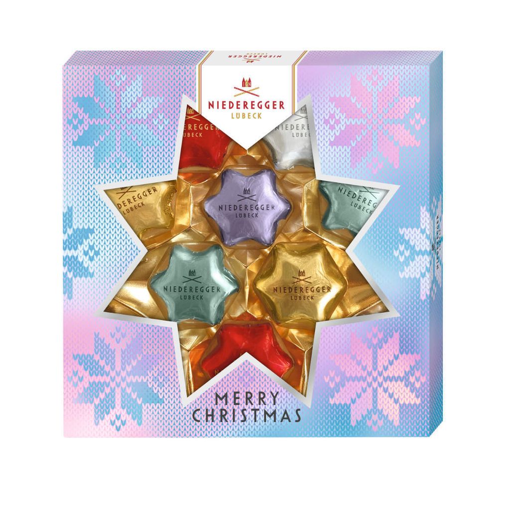 Niederegger Meisterselektion Zartbitter Vollmilchschokolade Stern 125g