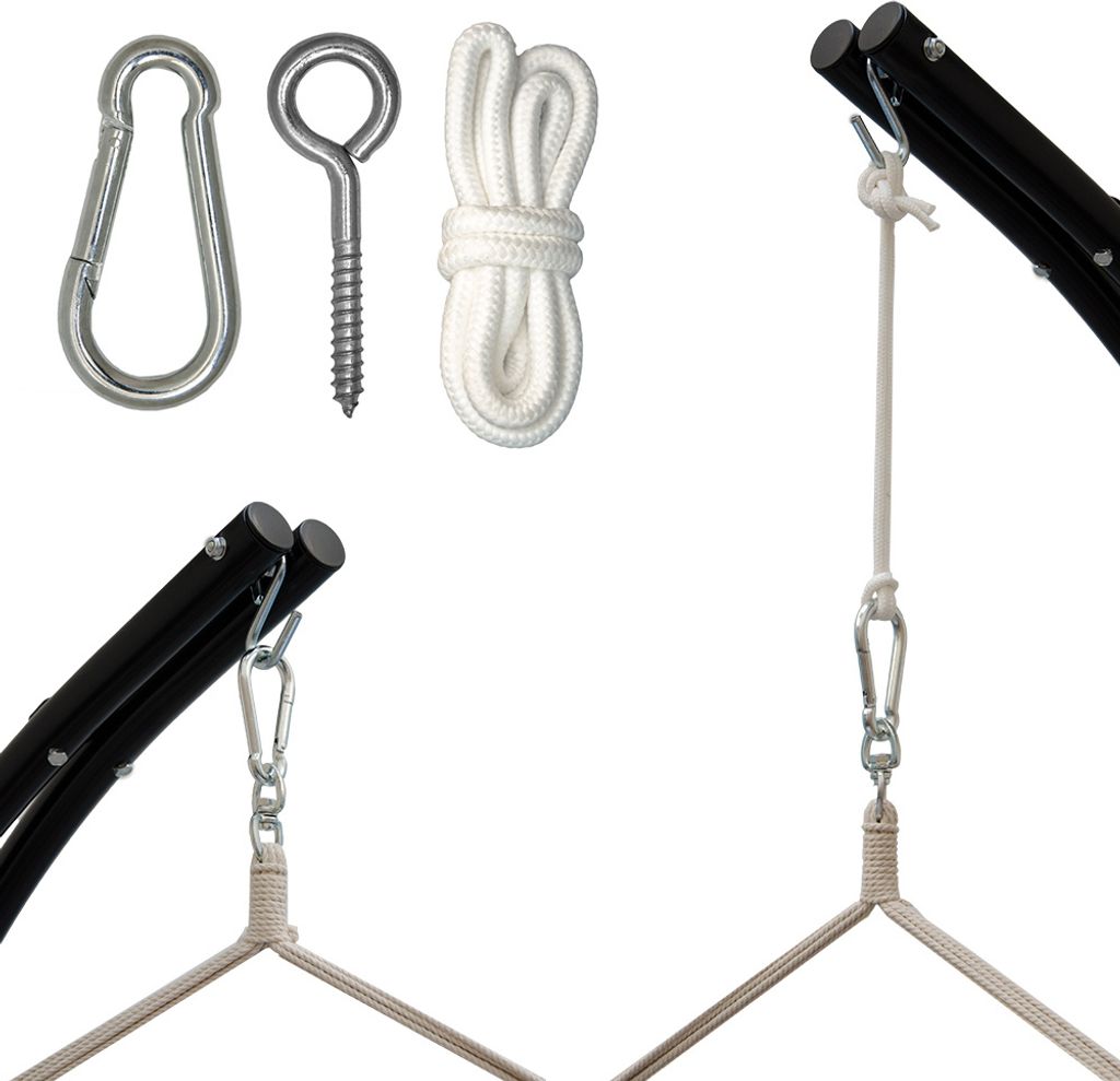 Hängematten Befestigung bis 160kg - mit Karabiner und Produktbild 7