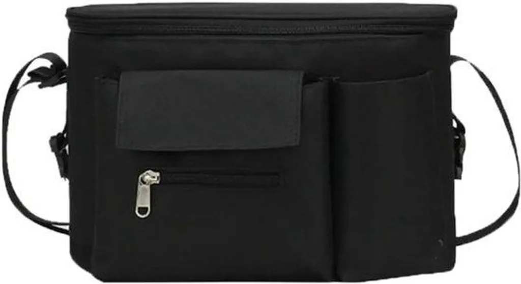 Organiseur poussette pour parents avec porte-gobelets et sangle transport