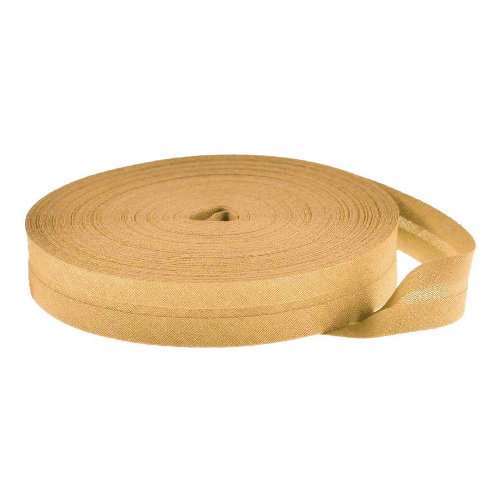 Schrägband 25m Baumwolle 14mm gefalzt Einfassband Nahtband Kantenband - Farbwahl