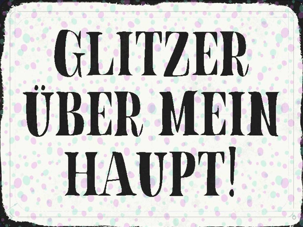 vianmo Holzschild 30x40 cm Glitzer über mein Haupt