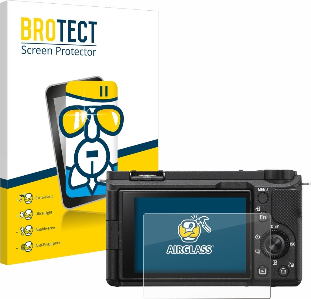 BROTECT Schutzglas für Sony Alpha ZV-E10 II Schutzfolie Panzer Folie Glas Display Schutz klar