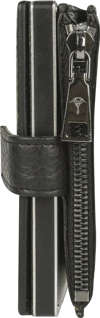 Portefeuille compact Joop! Cardona C-Four pour homme actif, cuir noir