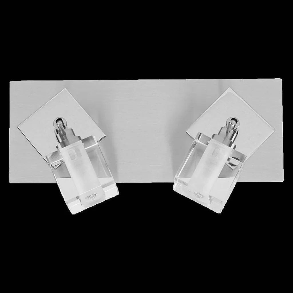 Plafonnier ICE 2 Lumières G9 Design Chrome pour Salon et Couloir 26cm
